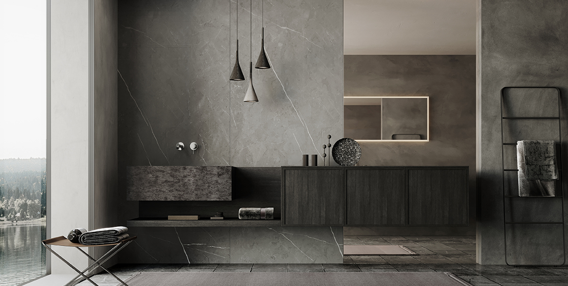 Baño Boloni con acabados contemporáneos