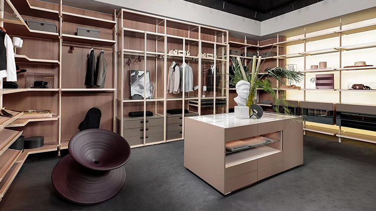 Vestidor Boloni con iluminación integrada